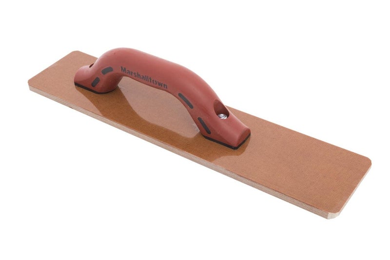 Marshalltown Resin Hand Float, 18 x 3-1/2 Inch, DuraSoft Handle, Laminated Canvas Resin, Concrete Tool, Easily Works Color Hardeners into Concrete, Square End, Concrete Tools, Made in USA, 4528D - Image 2